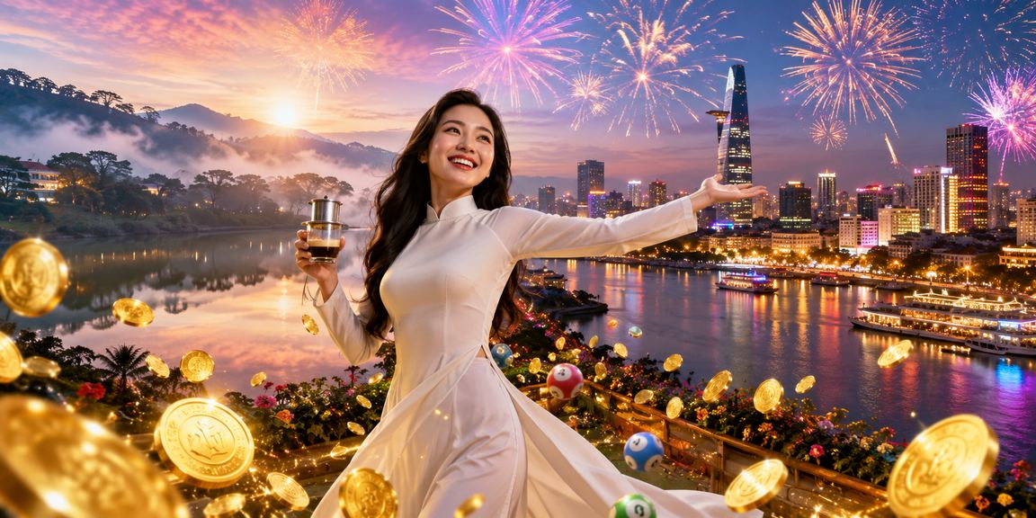 Người dùng tại Sài Gòn trải nghiệm xổ số và trò chơi may mắn bên cà phê sáng